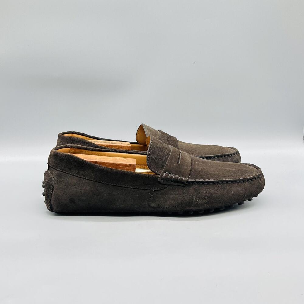 GREATS Shoes Mens 12 Brown Suede Leather Corsa Driver Moc Loafers Casual Comfort